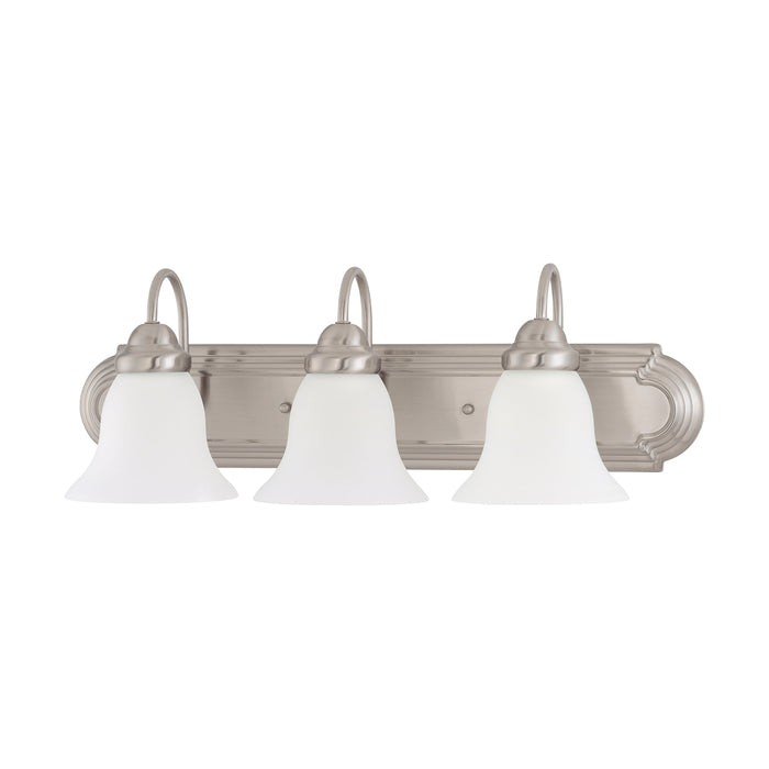 Ballerina Three Light Vanity in Brushed Nickel