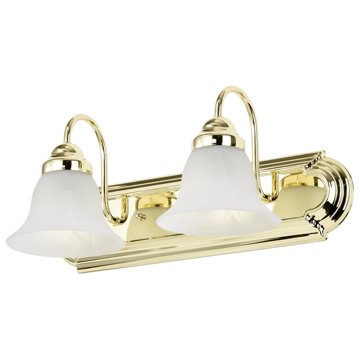 Ballerina Two Light Vanity in Polished Brass