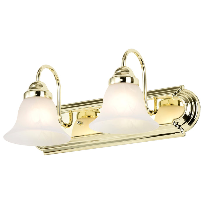 Ballerina Two Light Vanity in Polished Brass