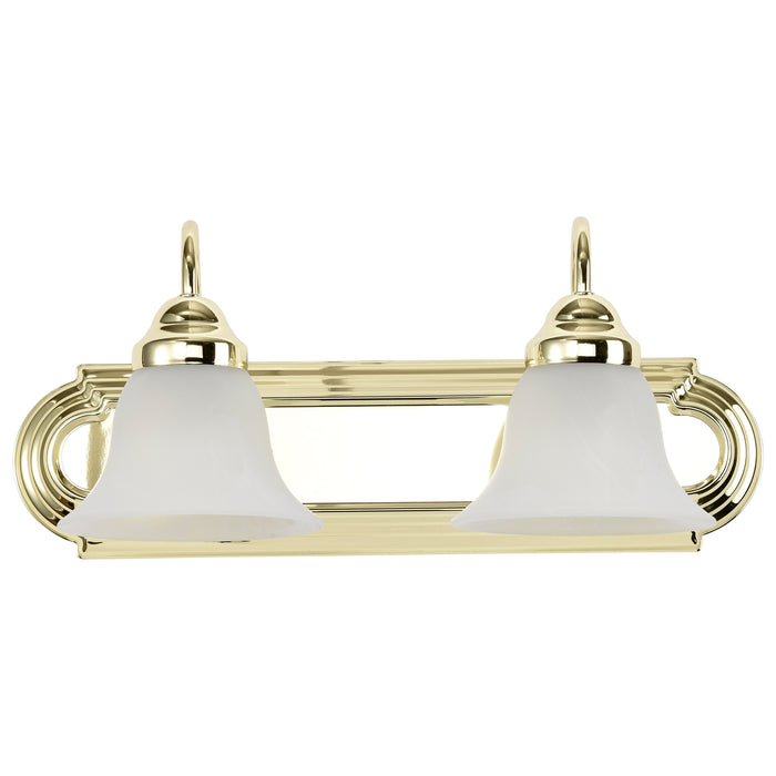 Ballerina Two Light Vanity in Polished Brass