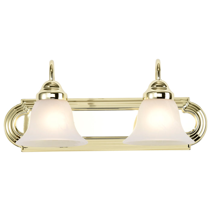 Ballerina Two Light Vanity in Polished Brass