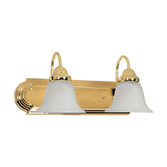 Ballerina Two Light Vanity in Polished Brass