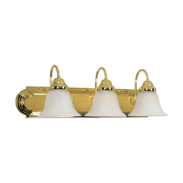 Ballerina Three Light Vanity in Polished Brass