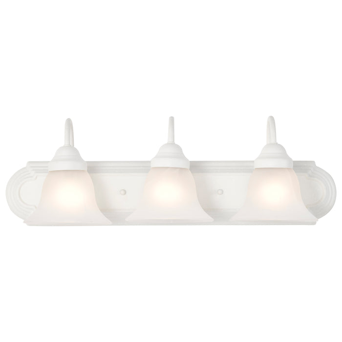 Ballerina Three Light Vanity in Textured White