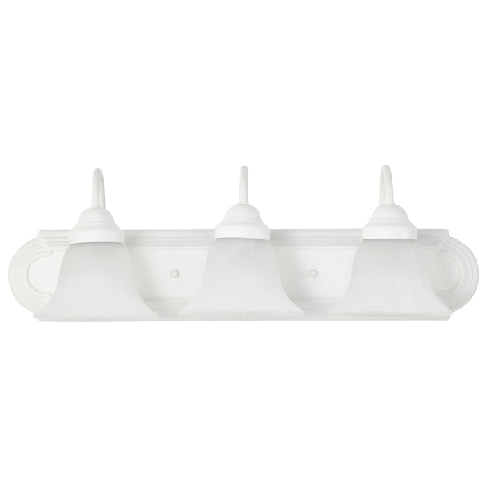 Ballerina Three Light Vanity in Textured White