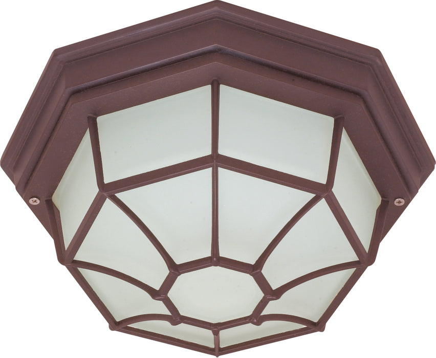 One Light Flush Mount in Old Bronze