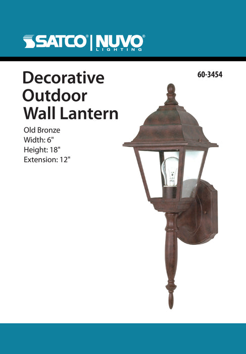 Briton One Light Wall Lantern in Old Bronze