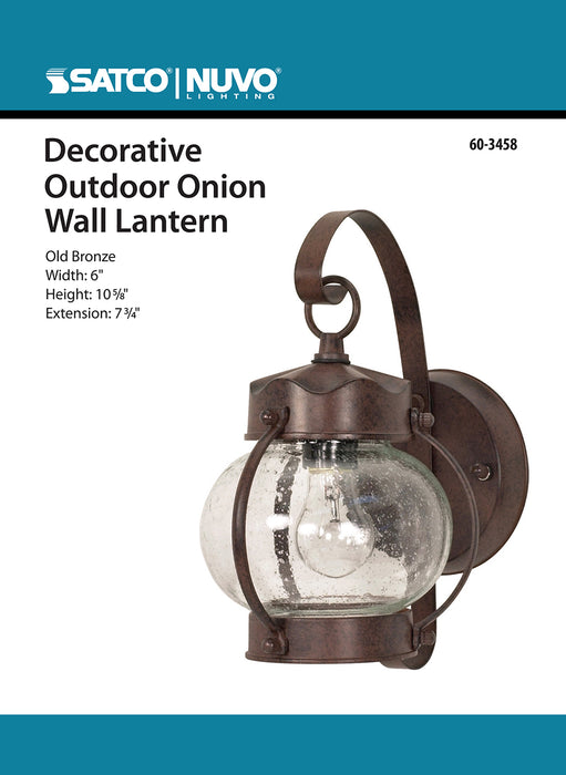 One Light Wall Lantern in Old Bronze