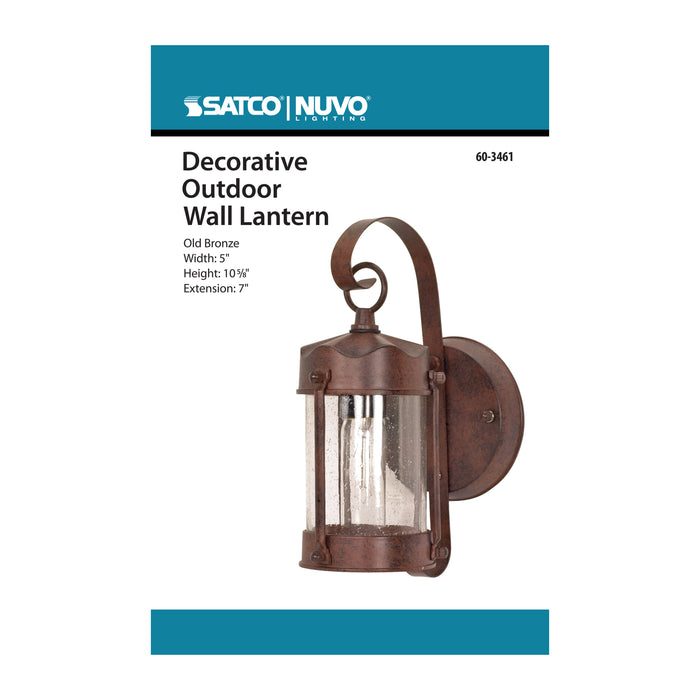 One Light Wall Lantern in Old Bronze