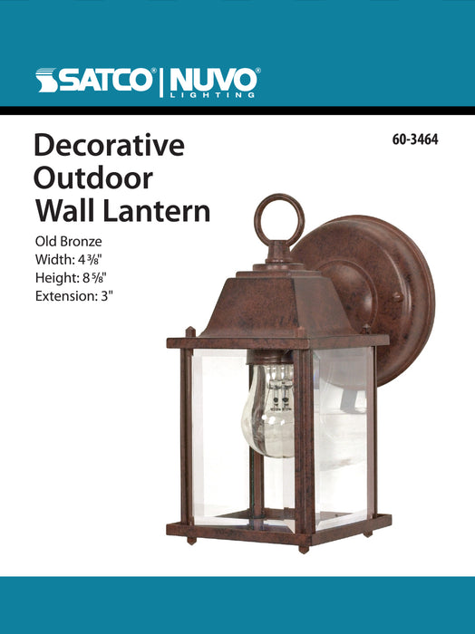 One Light Wall Lantern in Old Bronze