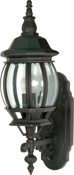 Central Park One Light Wall Lantern in Textured Black