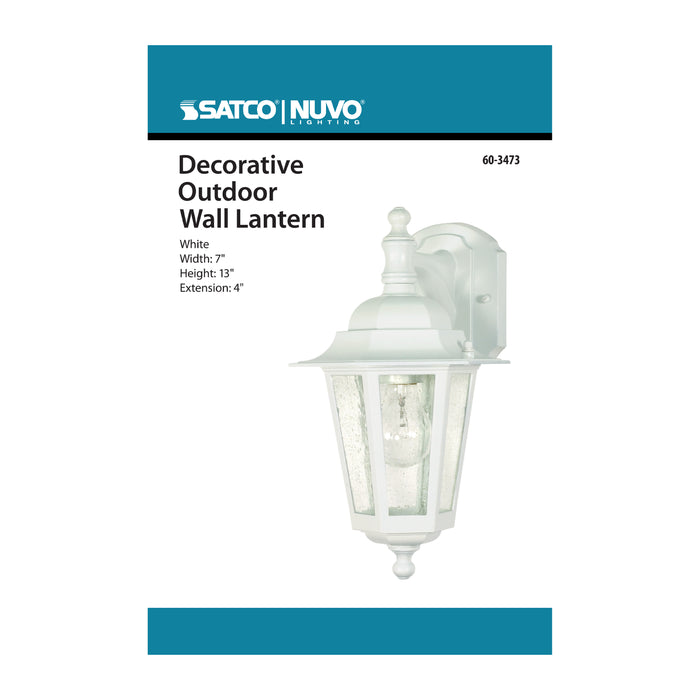 Cornerstone One Light Wall Lantern in White