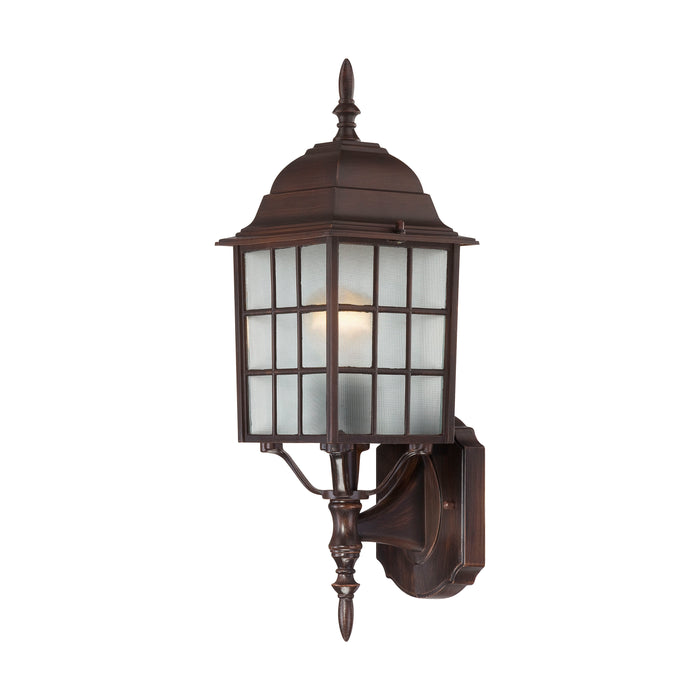 One Light Wall Lantern in Rustic Bronze