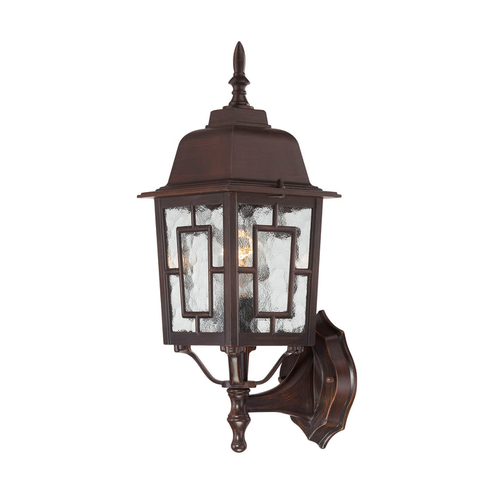 Banyan One Light Wall Lantern in Rustic Bronze