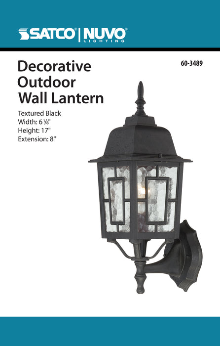 Banyan One Light Wall Lantern in Textured Black