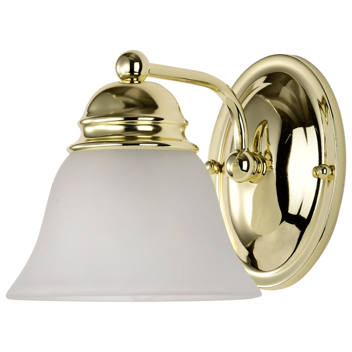 Empire One Light Vanity in Polished Brass