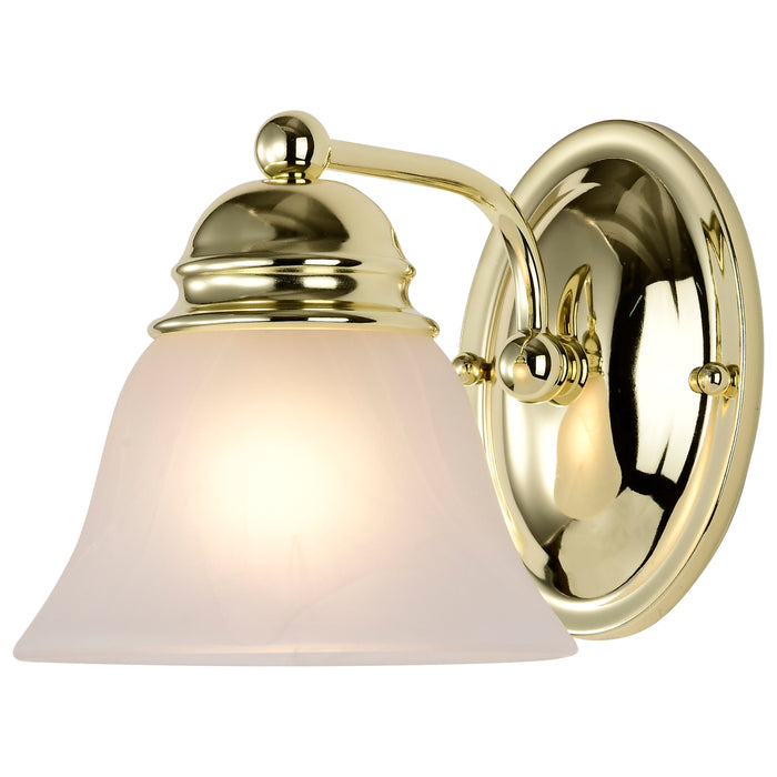 Empire One Light Vanity in Polished Brass