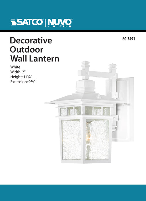 Cove Neck One Light Wall Lantern in White