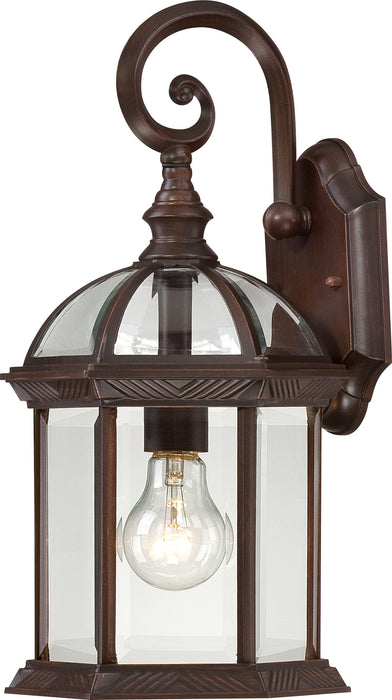 Boxwood One Light Wall Lantern in Rustic Bronze