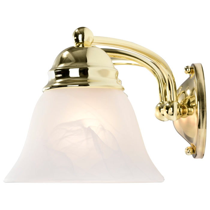 Empire Three Light Vanity in Polished Brass