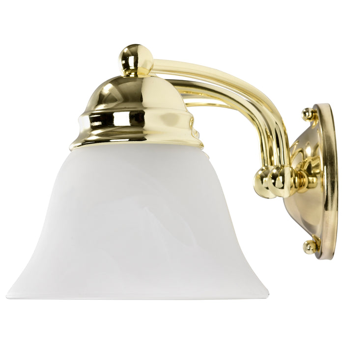 Empire Three Light Vanity in Polished Brass