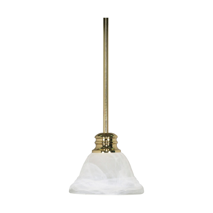 Empire One Light Mini Pendant in Polished Brass