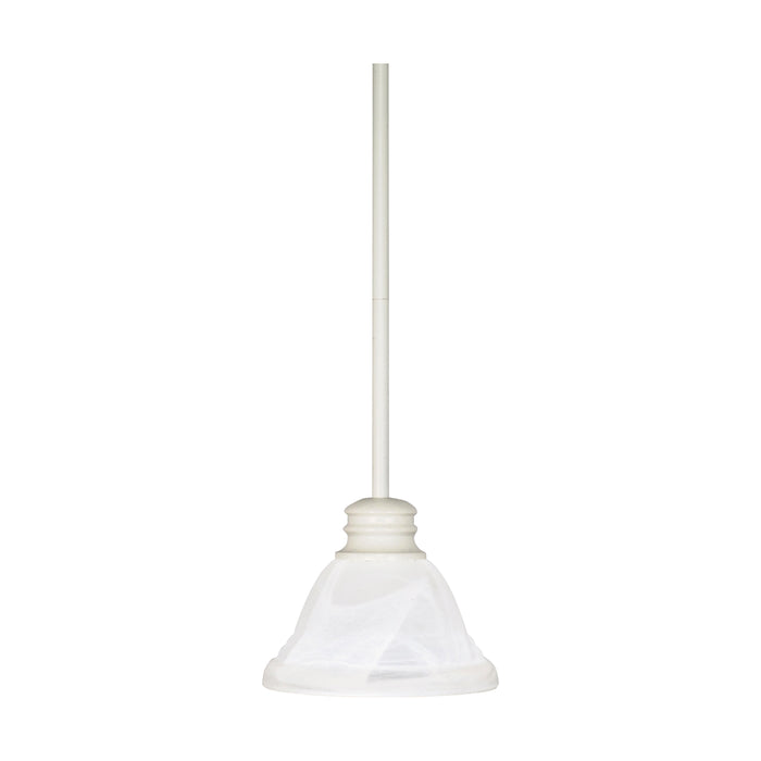 Empire One Light Mini Pendant in Textured White