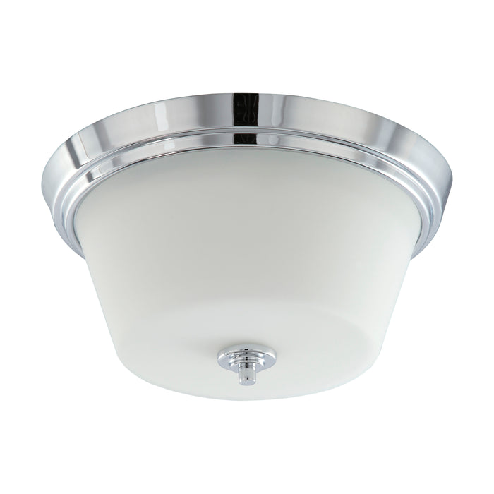 Bento Three Light Flush Mount in Polished Chrome