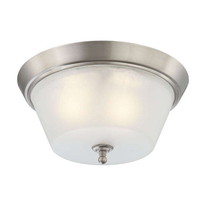 Surrey Three Light Flush Mount in Brushed Nickel