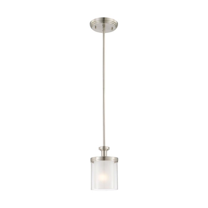 Decker One Light Mini Pendant in Brushed Nickel