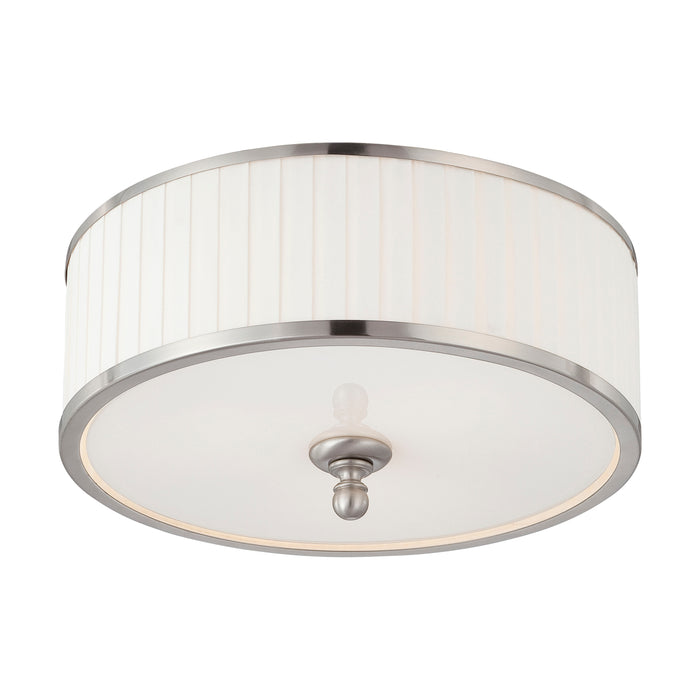 Candice Three Light Flush Mount in Brushed Nickel