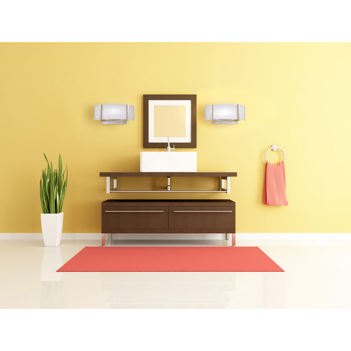 Gemini Two Light Wall Sconce in Brushed Nickel