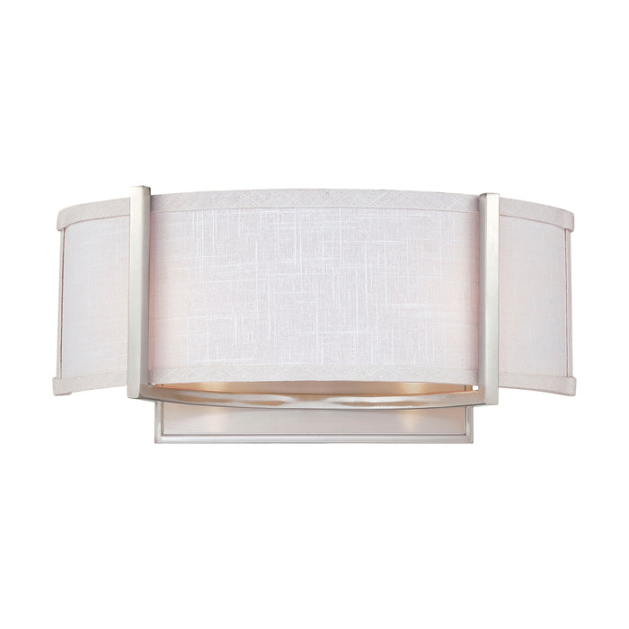 Gemini Two Light Wall Sconce in Brushed Nickel