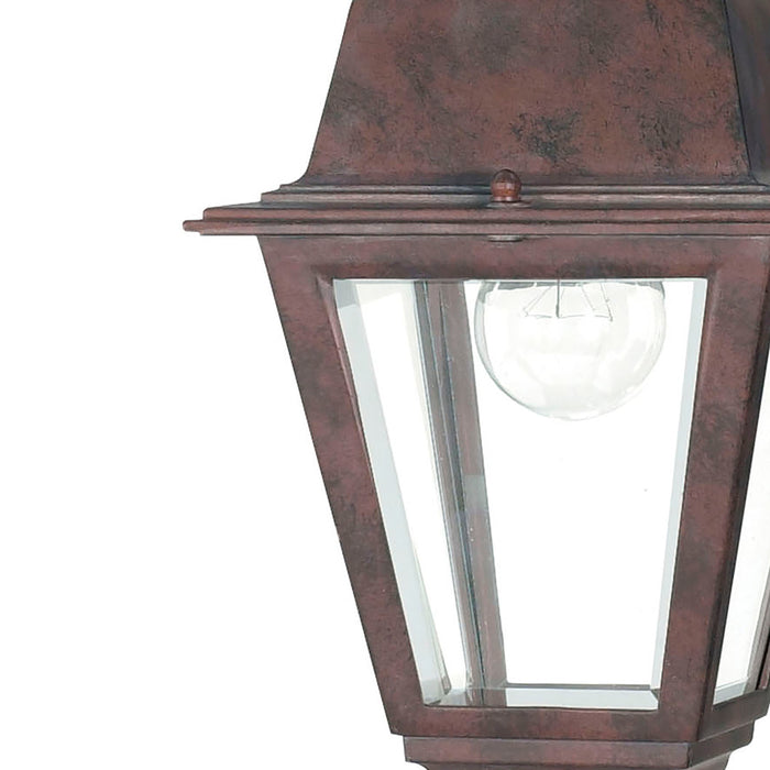 Briton One Light Hanging Lantern in Old Bronze