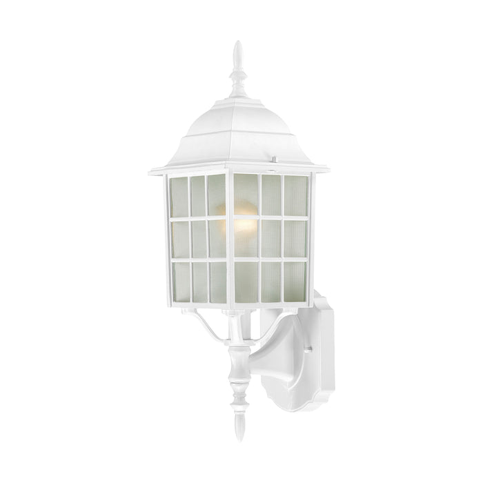 Adams One Light Wall Lantern in White