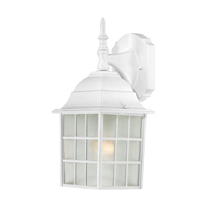 Adams One Light Wall Lantern in White