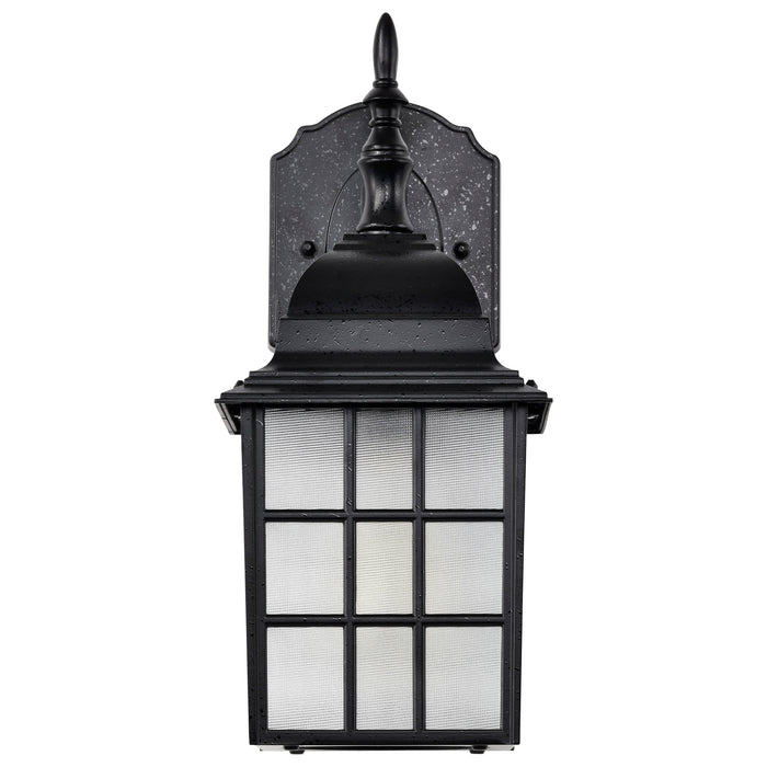 Adams One Light Wall Lantern in Textured Black