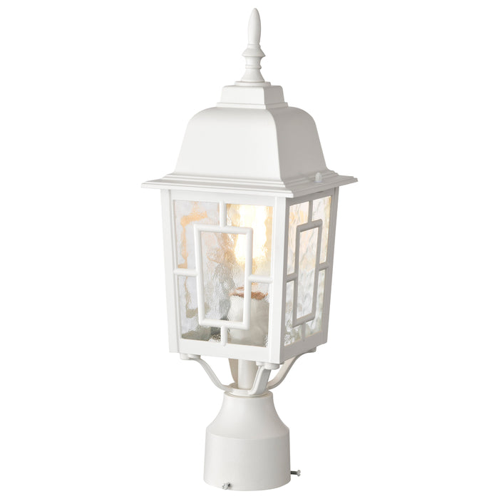 Banyan One Light Post Lantern in White