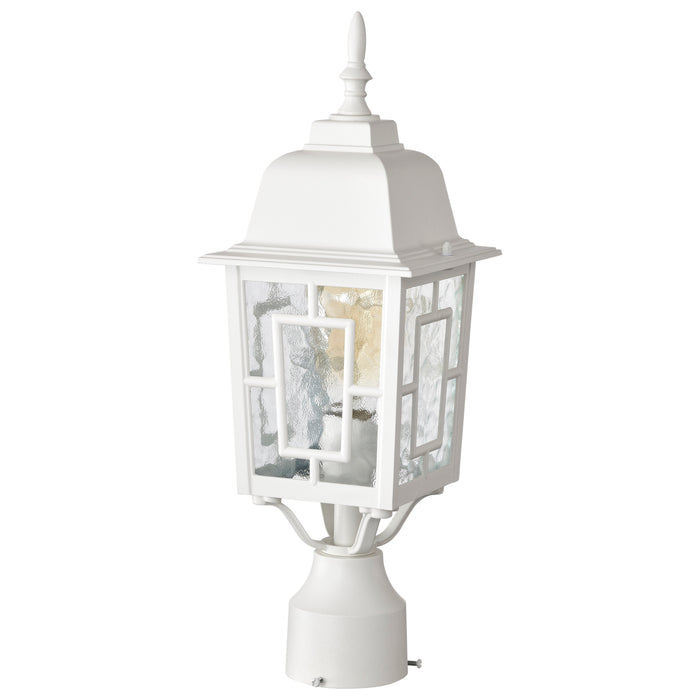 Banyan One Light Post Lantern in White