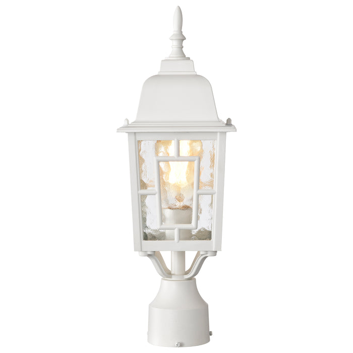 Banyan One Light Post Lantern in White