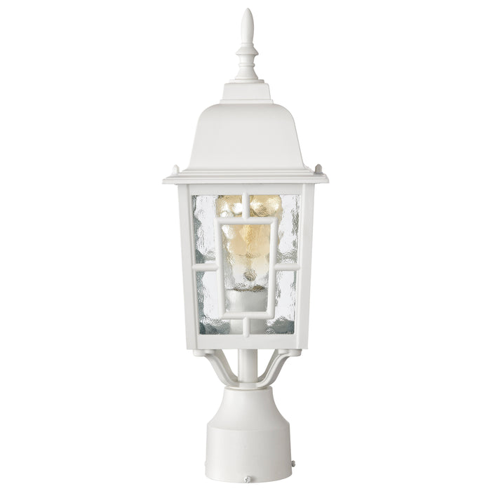 Banyan One Light Post Lantern in White