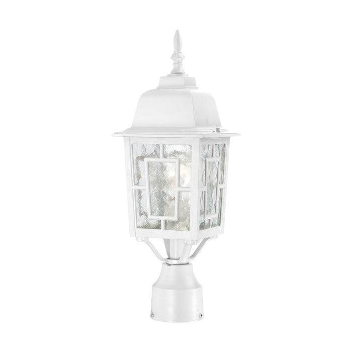 Banyan One Light Post Lantern in White