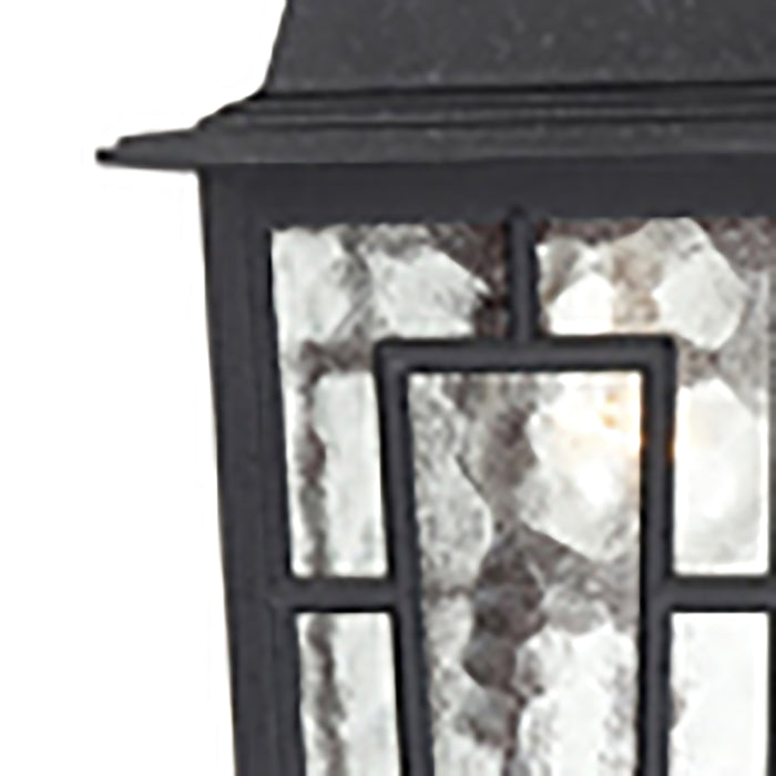 Banyan One Light Hanging Lantern in Textured Black