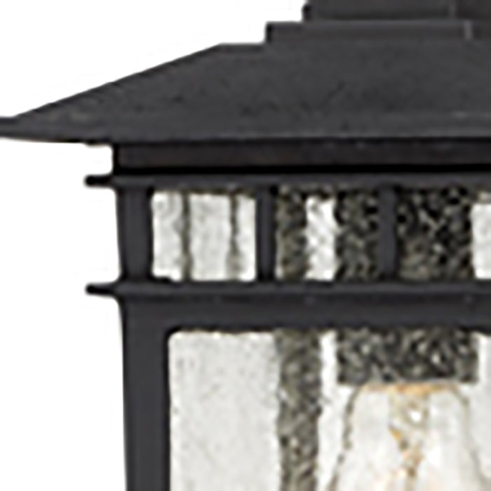 Cove Neck One Light Hanging Lantern in Textured Black