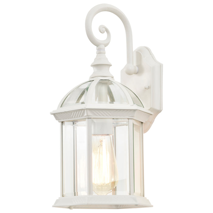 Boxwood One Light Wall Lantern in White