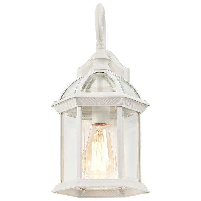 Boxwood One Light Wall Lantern in White