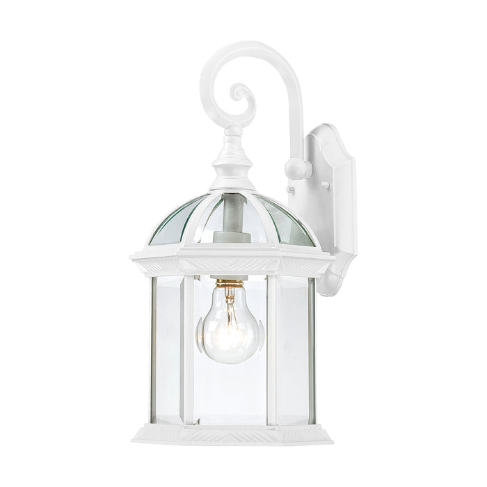 Boxwood One Light Wall Lantern in White