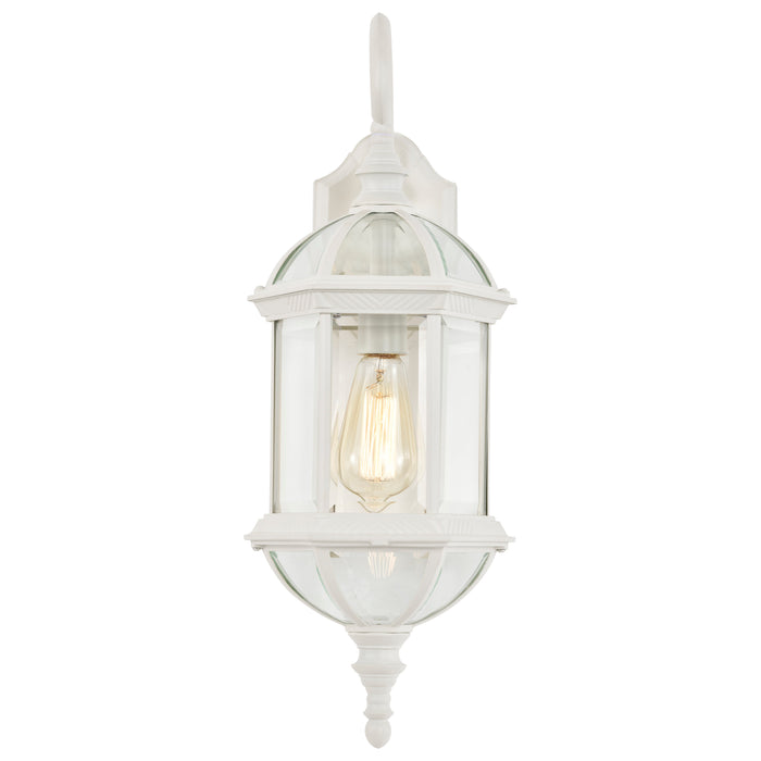 Boxwood One Light Wall Lantern in White