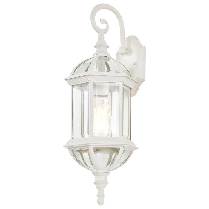 Boxwood One Light Wall Lantern in White