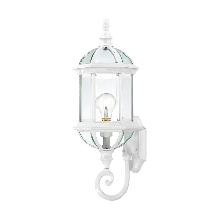 Boxwood One Light Wall Lantern in White